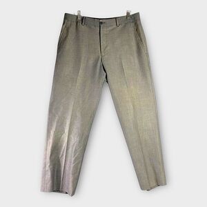 JF Ferrar Men's‎ Modern Fit Dress Pants Gray Size 34x29 Flat Front